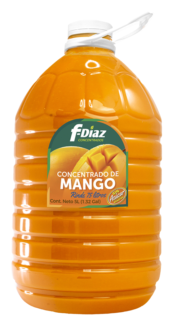 Concentrados F-díaz Caja Con 4 De 5 Litros Rinde 75 L C/u