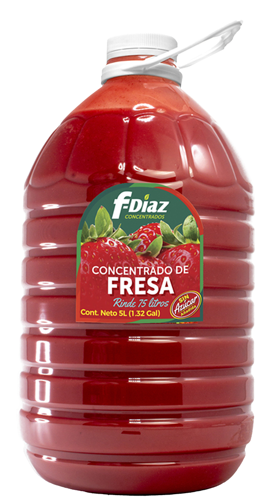 Concentrados F-díaz Caja Con 4 De 5 Litros Rinde 75 L C/u