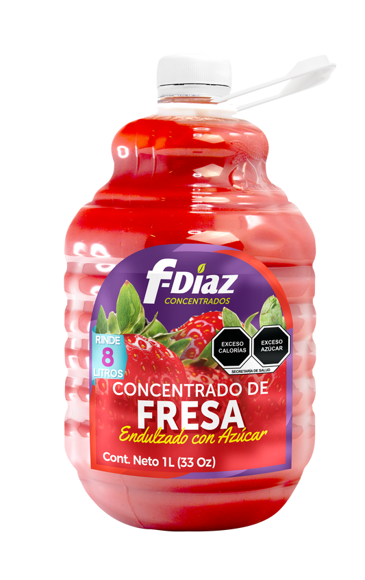 Concentrado F-Díaz Endulzado Rinde 8 Lts (Caja con 12 piezas de 1 Litro)
