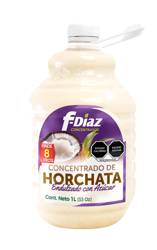 Concentrado F-Díaz Endulzado Rinde 8 Lts (Caja con 12 piezas de 1 Litro)